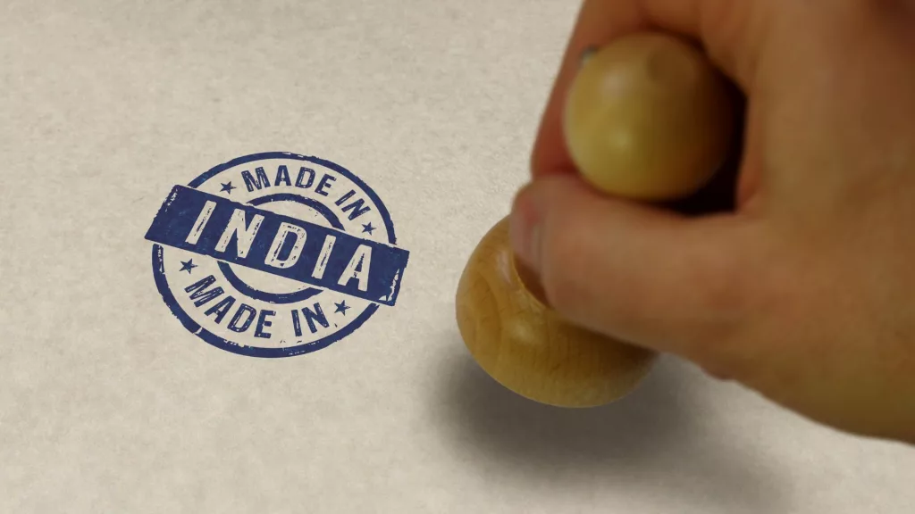Made in India Stamp